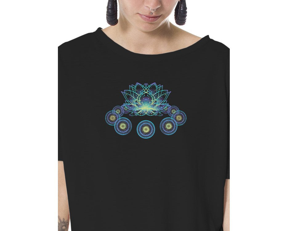 Women's T Shirt Fits All,,Screen Prints,Tribal Shirt, Spiritual Shirts, Festival Clothing,Burning Man, Psy Tance Goa Tribal Clothing,