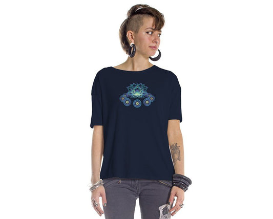 Women's T Shirt Fits All,Screen Prints,Tribal Shirt, Spiritual Shirts, Festival Clothing,Burning Man, Psy Tance Goa Tribal Clothing,