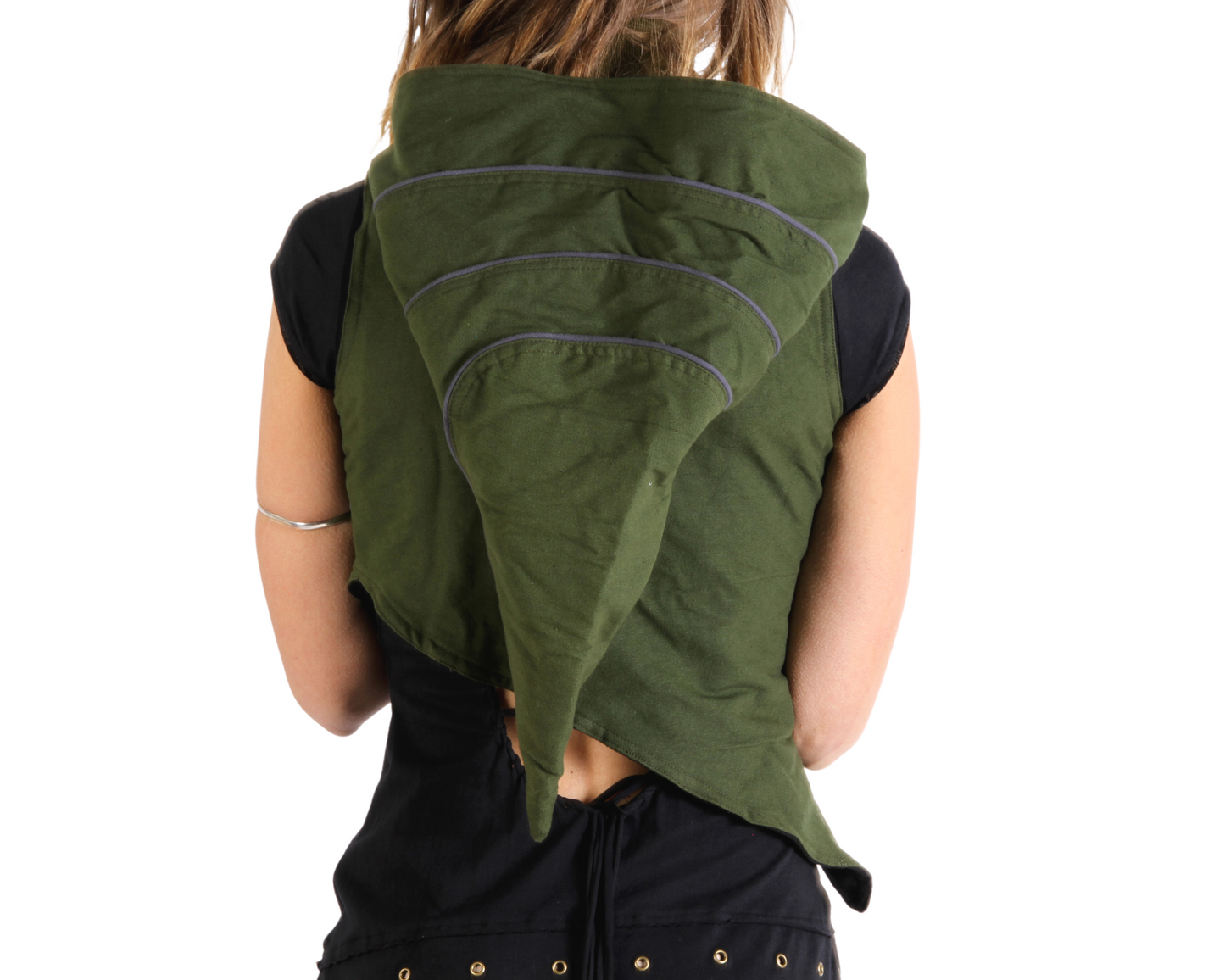 Pixie vest with hoodie