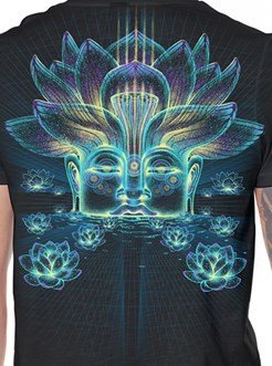 Mens T Shirt,Festival Clothing,Burning Man,Psy Tance,Goa,Tribal Clothing,Black Men T Shirt,Silk Print,Men Shirt,Cool T -Shirt,Gift For Him.