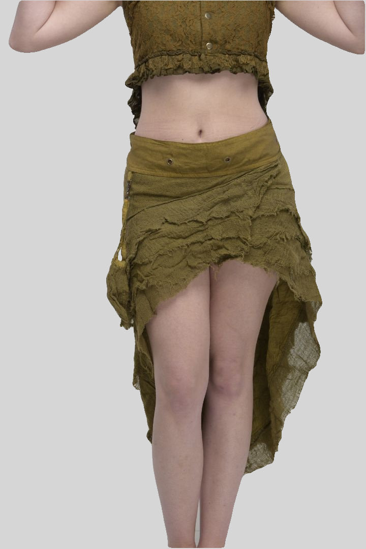 Asymmetrical Pixie Skirt, Boho Clothing, Bohemian Goa Hippy