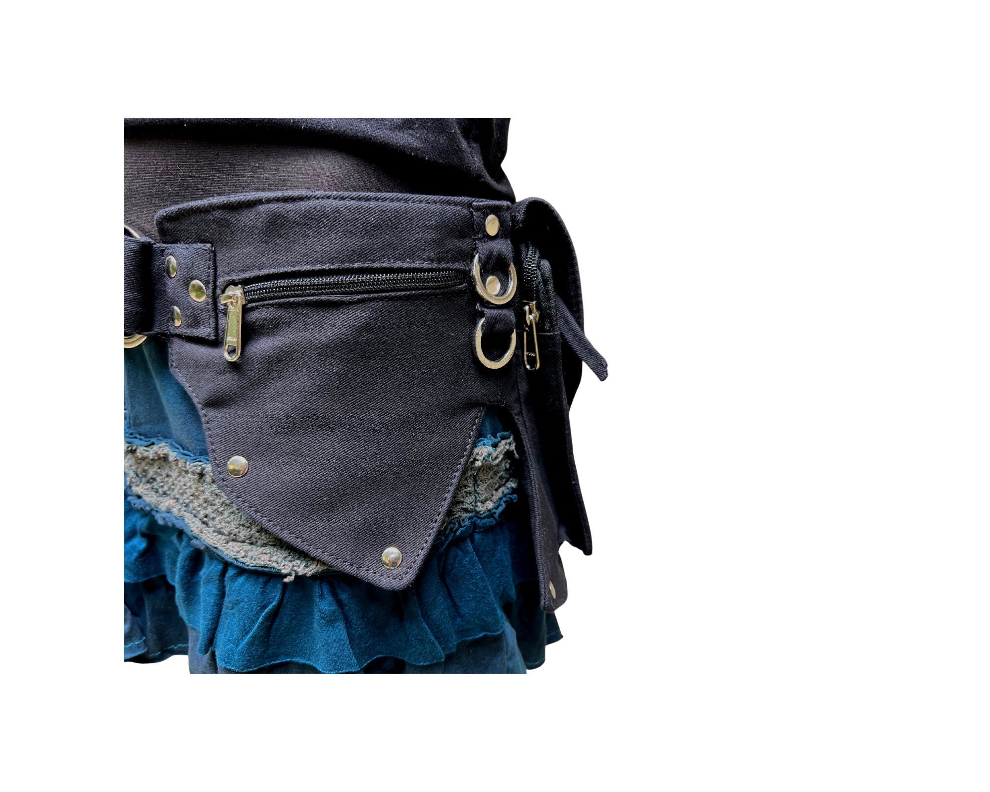 Steampunk belt clearance pouch